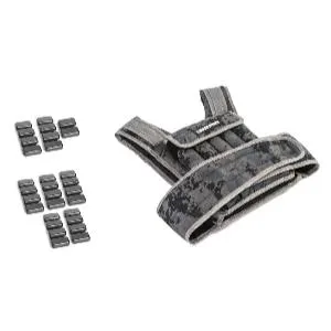 Жилет утяжеленный текстильный мужской Livepro LP8195-10 10 кг
