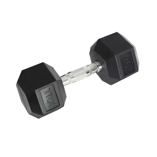 Гантель шестигранная прорезиненная TRX HEX 13,61 кг