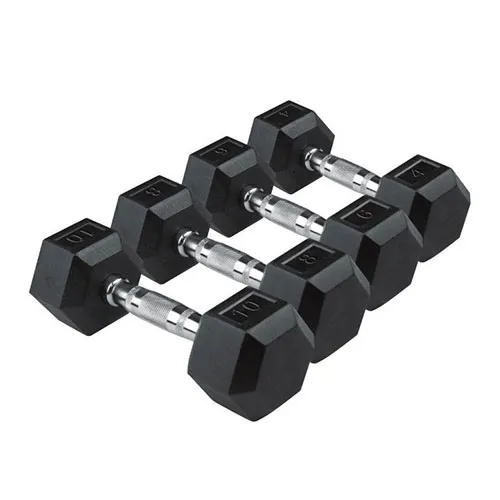 Гексагональные обрезиненные гантели Ultra Gym UG1013 ряд от 2,5 до 25 кг