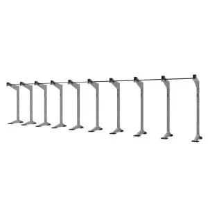 Силовая стойка 9-модульная Torque X-Create XCW-9M-05 односторонняя (платинум)