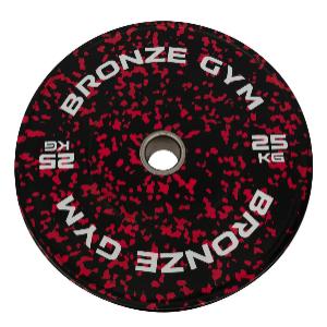 Bronze Gym Диск бамперный камуфляж красный 25кг