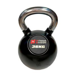 Купить Гиря Original FitTools Гиря 36 кг обрезиненная с хромированной ручкой в Москве