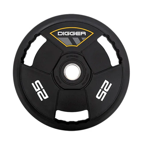 Диск олимпийский полиуретановый 3-х хватовый Hasttings 25 кг