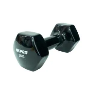 Гантель виниловая Original FitTools 5 кг для групповых программ