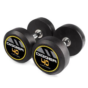 Hasttings HD51D2A-40-50 Комплект обрезиненных гантелей 5 пар от 40 до 50 кг 