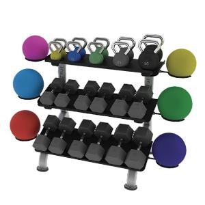 Силовой тренажер True Fitness LINE FS-24 3-х уровневая стойка для гантелей