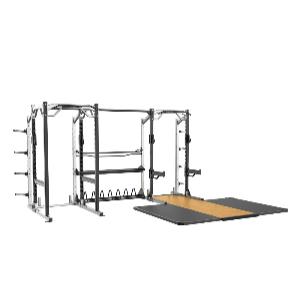 Aerofit SE-H3 Частичная силовая рама SE5001 и Силовая рама SE5002 соединенные между собой при помощи перекладины и дополнен модулями