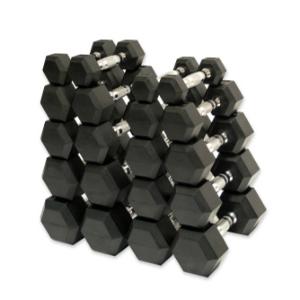 Купить Rebel Fitness Набор гексагональных гантелей 10 пар от 1 до 10 кг  в Москве