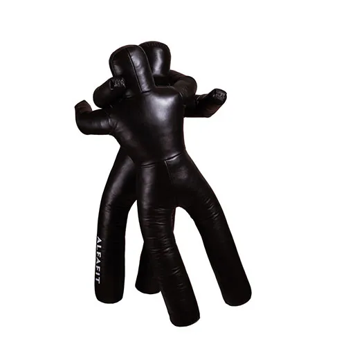 Манекен борцовский двуногий AlfaFit Кожа, рост 160 см
