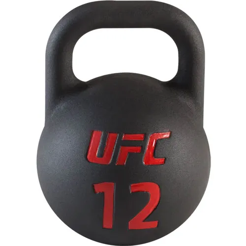 Гиря UFC 12 кг, литая сталь, резиновое покрытие