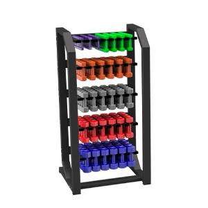 Купить Силовой тренажер Original FitTools Стойка для виниловых гантелей вертикальная (до 60 пар) в Москве