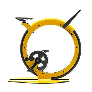 Велотренажер вертикальный Ciclotte Steel Colza желтый