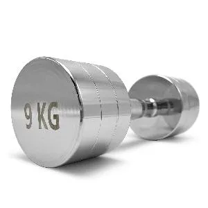 Гантель круглая хромированная Unix Fit PRO 9 кг / шт.