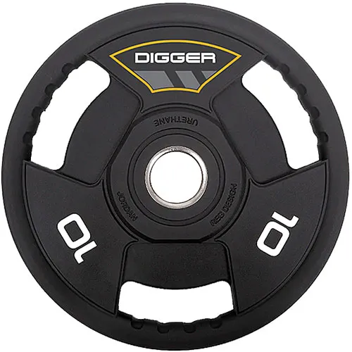 Диск олимпийский полиуретановый 3-х хватовый Hasttings 10 кг