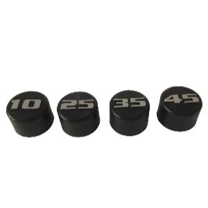Колпачки для держателей дисков с указанием весов 10-45 кг Torque WSNK10-45-101