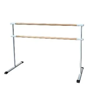 Станок хореографический напольный мобильный двухрядный Original FitTools 1,5 м (перекладина D-40 мм береза)