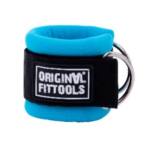 Original FitTools Ремень для тренировки мышц рук регулируемый синий (D-кольцо)
