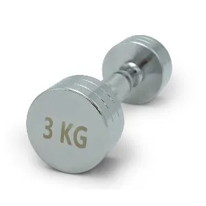 Гантель круглая хромированная Unix Fit PRO 3 кг / шт.