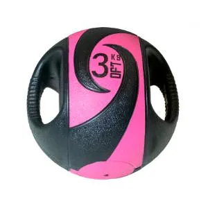 Мяч тренировочный медицинбол с хватами Original FitTools 3 кг
