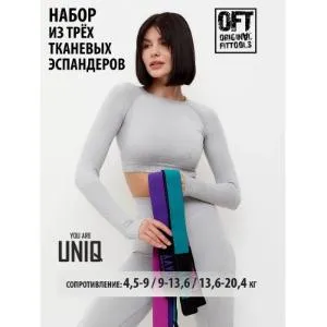 Набор из трех тканевых эспандеров Original FitTools UNIQ