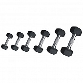 Набор гексагональных гантелей 2,5-25 кг KRAFT Fitness