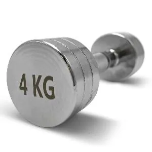 Гантель круглая хромированная Unix Fit PRO 4 кг / шт.