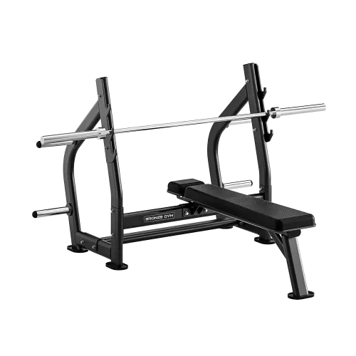 Скамья олимпийская для жима горизонтальная Bronze Gym RAVE RE55