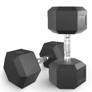 Гантель гексагональная обрезиненная Unix Fit 25 кг / шт.