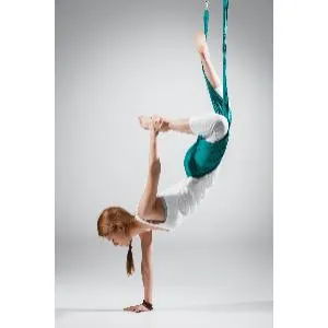 Йога гамак Targex, темно-бирюзовый