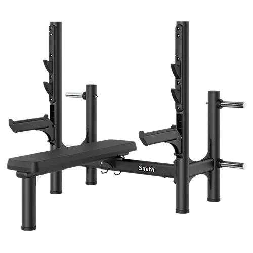 Олимпийская горизонтальная скамья для жима Smith Fitness Excellence RE6004 (со страховочными опорами)