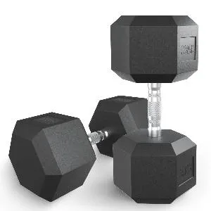 Гантель гексагональная обрезиненная Unix Fit 35 кг / шт.