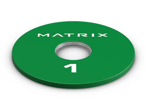 Диск обрезиненный тренировочный Matrix Fitness Rubber Colored Training Disc