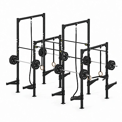 Напольная разноуровневая рама Technogym Floor High-Low Rig Four Bay Deep (четыре секции, глубокая)