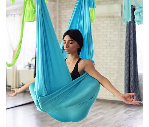 Йога гамак Targex, бирюзовый