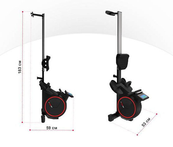 Гребной тренажер Unix Fit Techno Rower 410E фото8