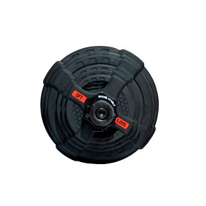 Купить Original FitTools Штанга олимпийская 128 кг (диски с двумя хватами, черный гриф) в Москве