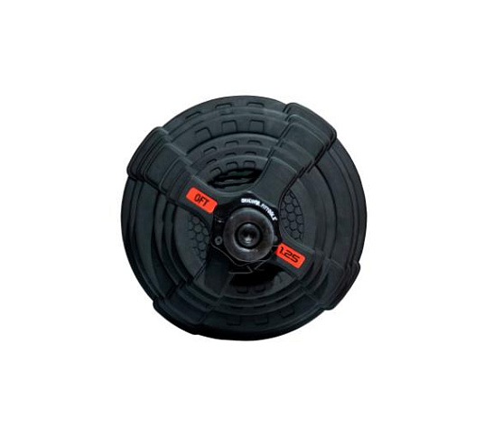 Штанга олимпийская Original FitTools 128 кг (диски с двумя хватами, черный гриф) фото3