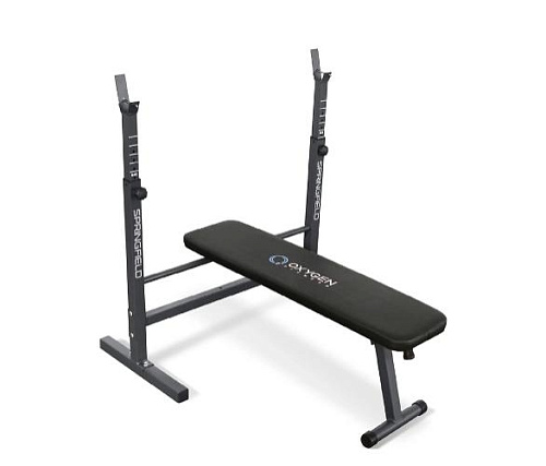Купить Скамья для жима со стойками Oxygen SPRINGFIELD (черная) в Москве