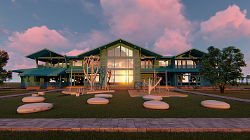 Уличная спортивная площадка (фитнес зона) LA DACHA