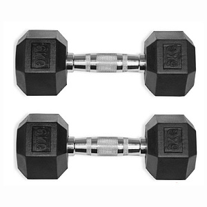 Купить Ultra Gym Гексагональные обрезиненные гантели. Ряд от 12,5 до 25 кг в Москве