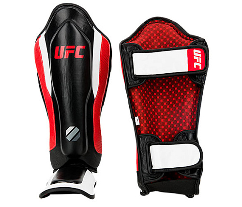 Защита голени с защитой подъема стопы UFC черная L/XL