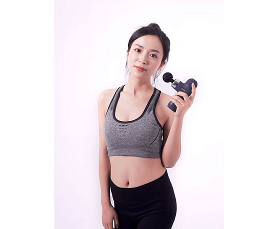 Перкуссионный массажер Fittop SuperHit Mini II синий фото3