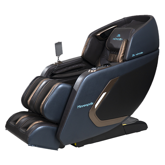 Массажное кресло Meridien Minneapolis (Brown + Dark blue) фото4