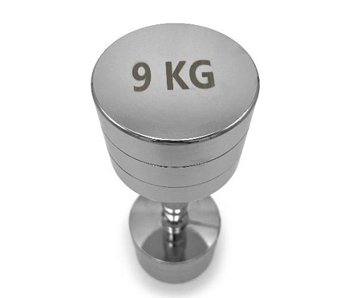 Гантель круглая хромированная Unix Fit PRO 9 кг / шт.