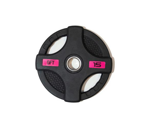 Штанга олимпийская Original FitTools 128 кг (диски с двумя хватами, хромированный гриф)