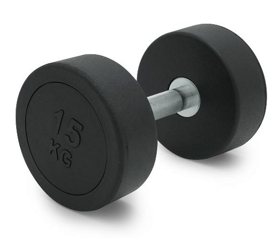 Гантель круглая обрезиненная Unix Fit PRO 15 кг / шт.