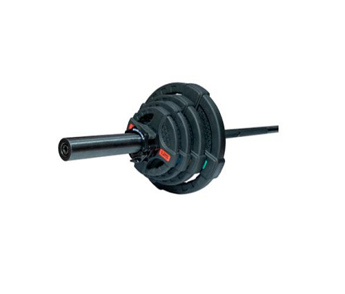 Штанга олимпийская Original FitTools 58 кг (диски с двумя хватами, черный гриф)