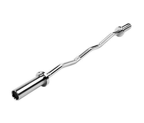 Купить Гриф EZ-гриф слабоизогнутый Original FitTools OKPRO хромированный до 300 LBS в Москве