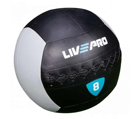 Livepro Мяч набивной утяжеленный Wall Ball LP8100-08KG