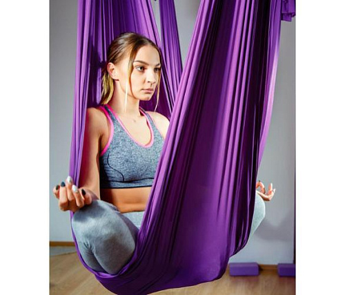 Купить Йога гамак Targex, фиолетовый в Москве